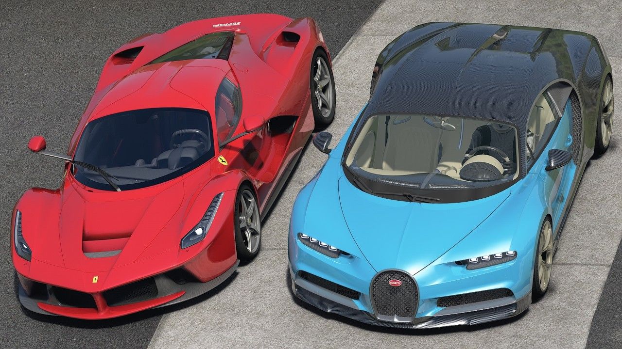 法拉利 laferrari vs 布加迪 chiron
