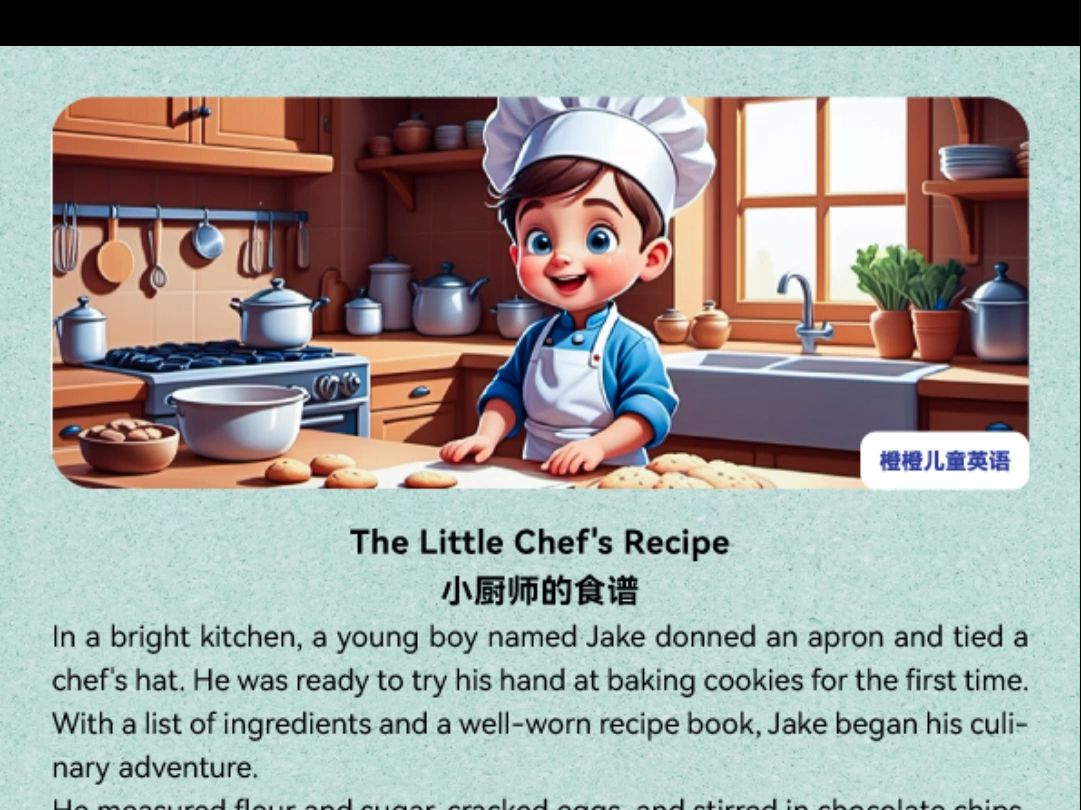 the little chefs recipe 小厨师的食谱