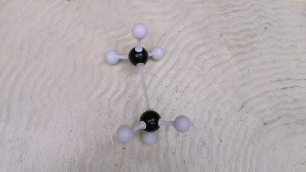分子球棍模型(甲烷,乙烷,氨气,环己烷)