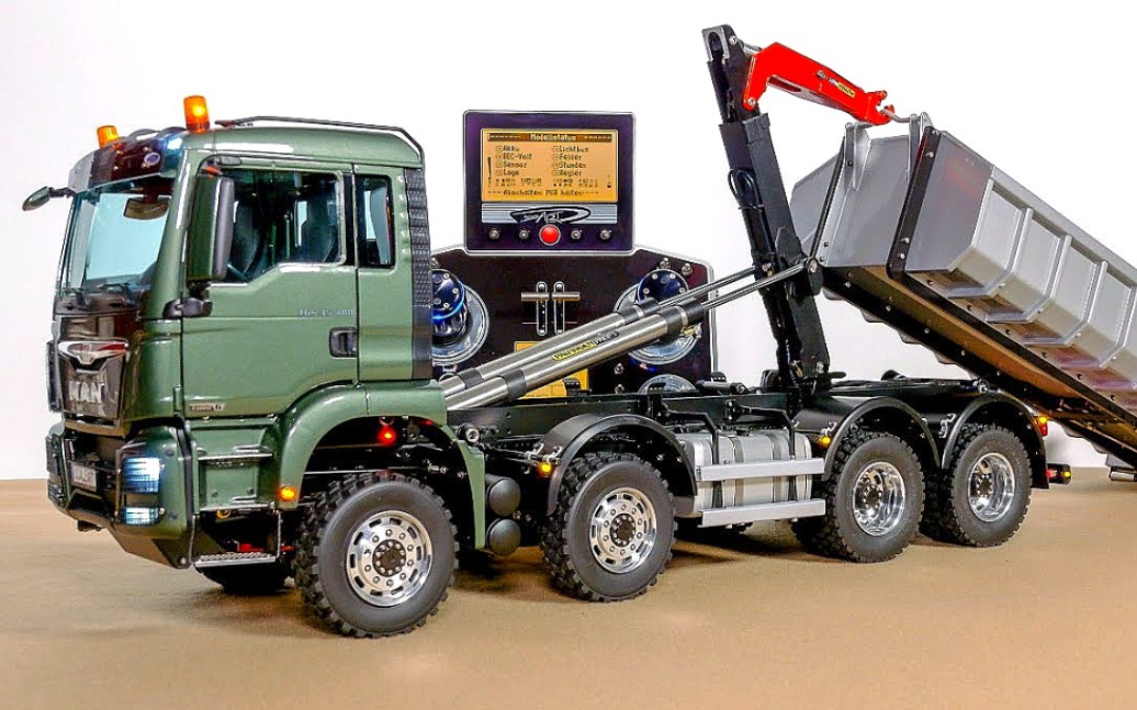 【开箱评测】价值七万人民币的遥控自卸卡车 scaleart man tgs 8x8