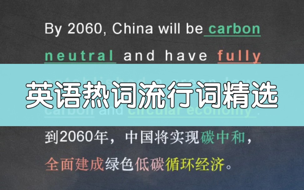 英语热词流行词精选,英语单词词汇积累,教学课件素材,英文学习,英语听力口语写作提高.哔哩哔哩bilibili