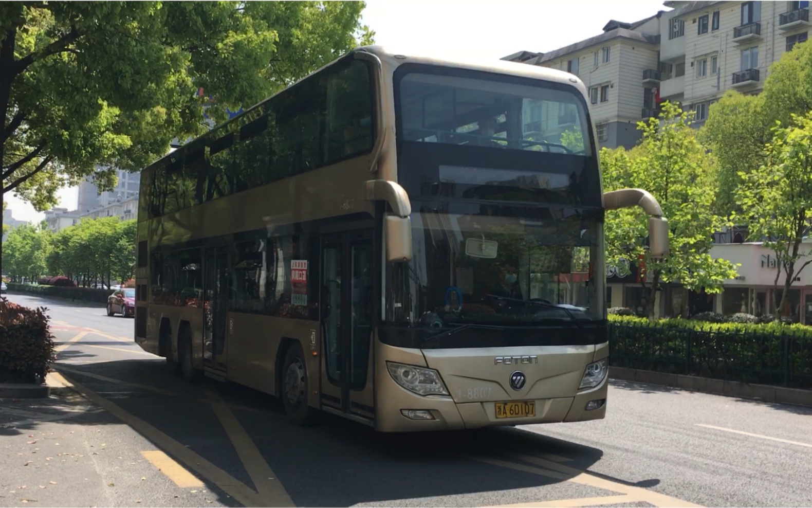 【杭州公交】双层 bj6128c8bcd 43路 1-8807