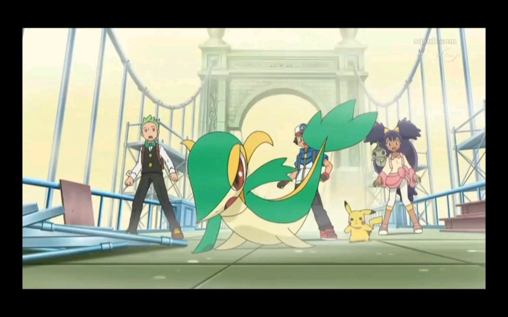 精灵宝可梦 小智再次派出藤藤蛇和哥德小姐战斗