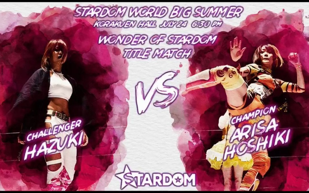 Stardom World Big Summer In Tokyo 2019.07.24 Hazuki vs. 星辉ありさ哔哩哔哩bilibili