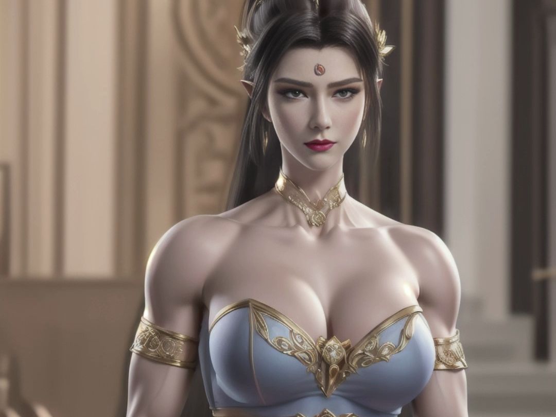 ai绘画,动漫版肌肉女孩27