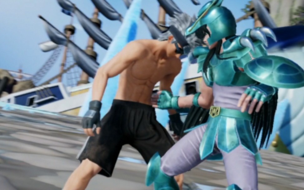 [图]腹肌体育生挨揍合集【JUMP FORCE】