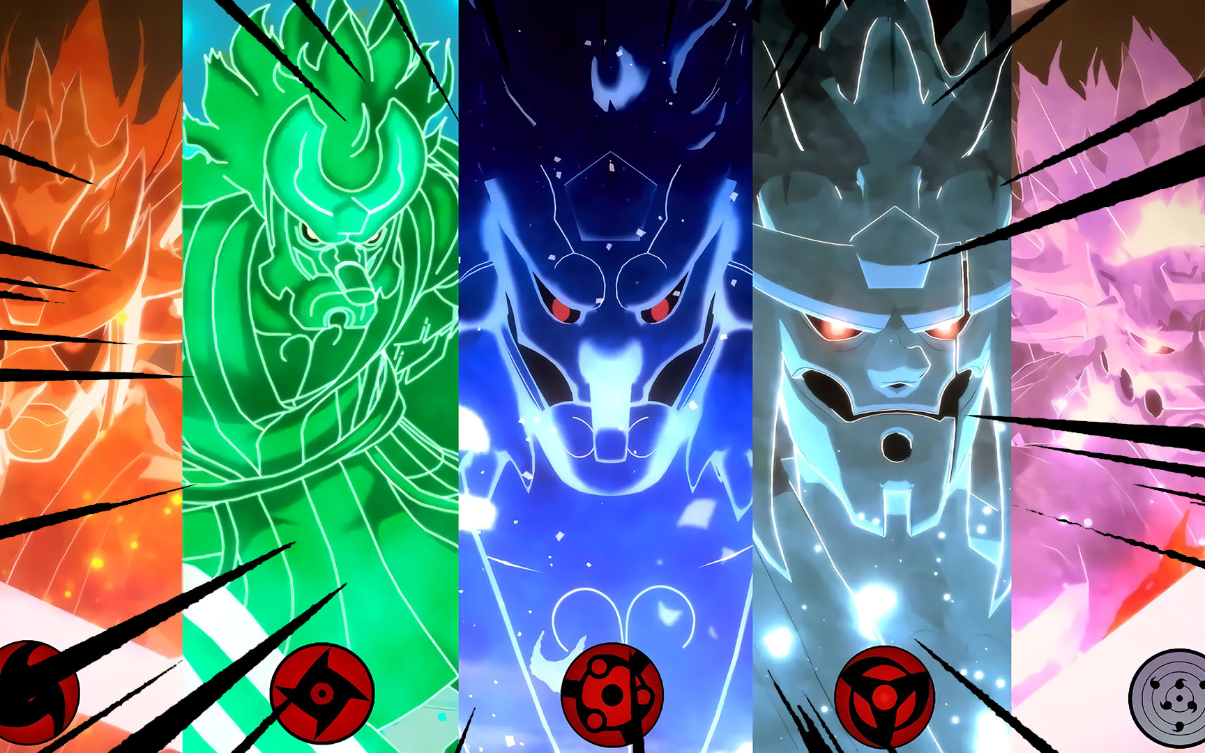 火影忍者:宇智波一族的须佐首秀时刻!你认为谁的须佐更胜一筹?