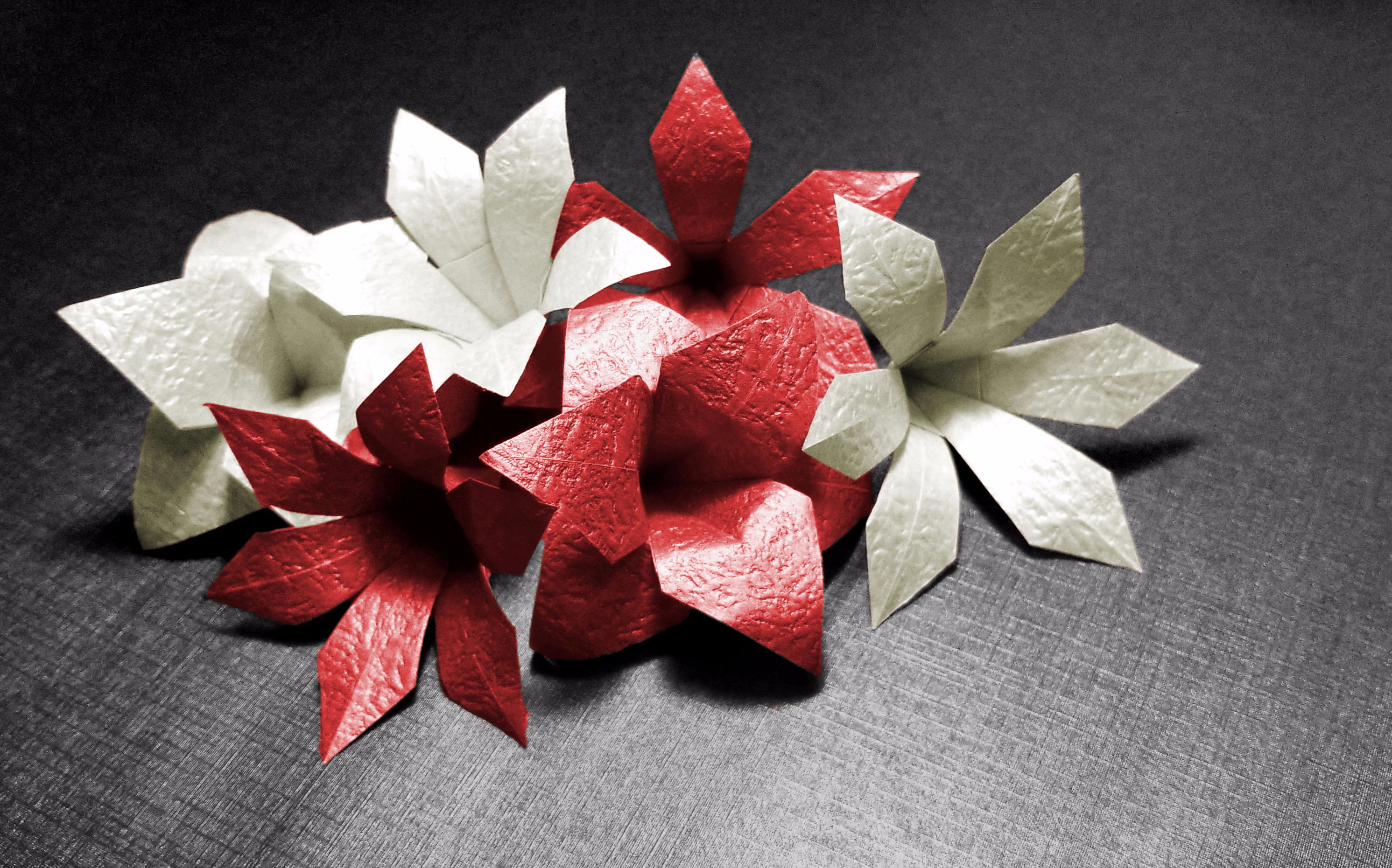 【折纸-教程】组合百合花,一次教三款,简单到没朋友