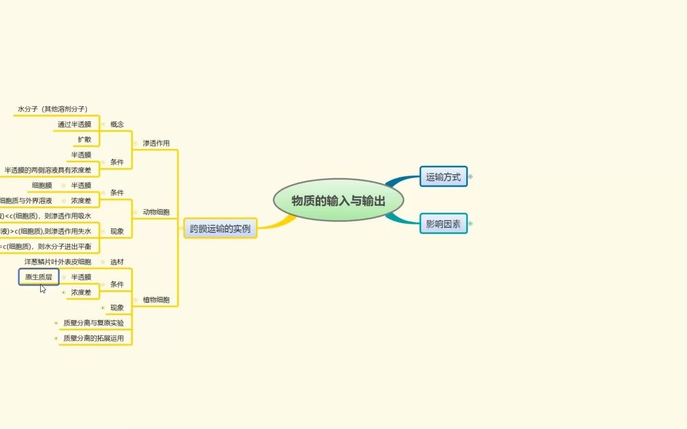 专题三物质的运输思维导图哔哩哔哩bilibili