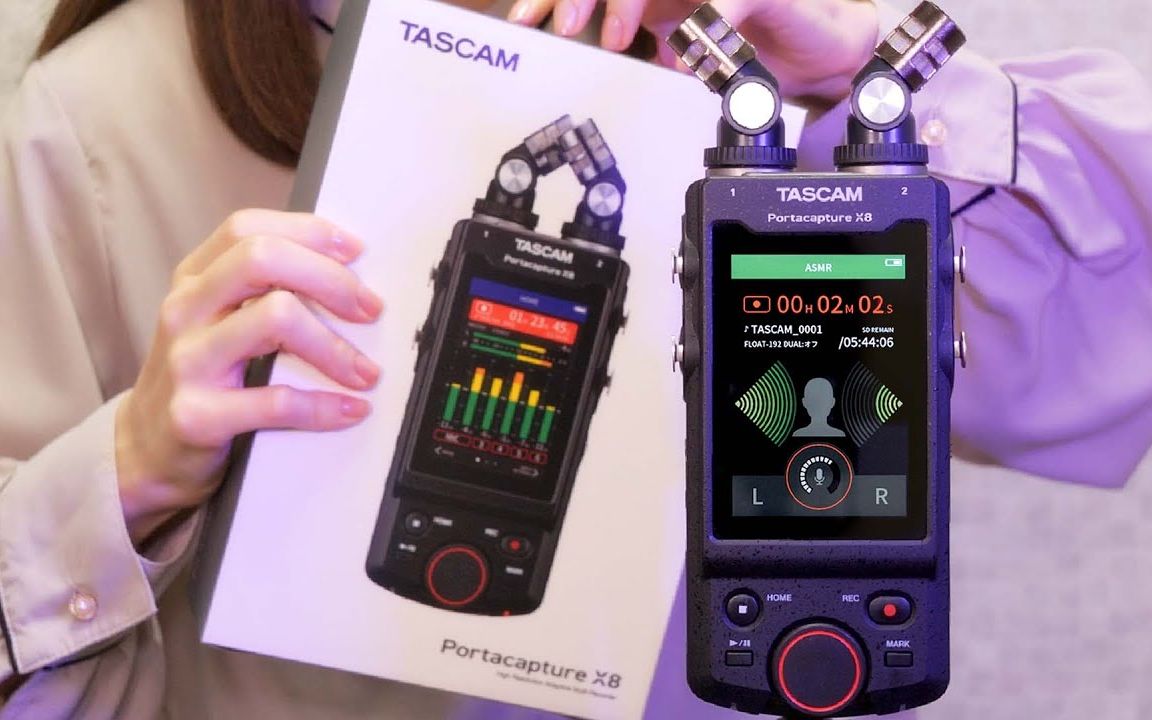 [hatomugi]最新录音麦测试——TASCAM Portacapture X8哔哩哔哩bilibili