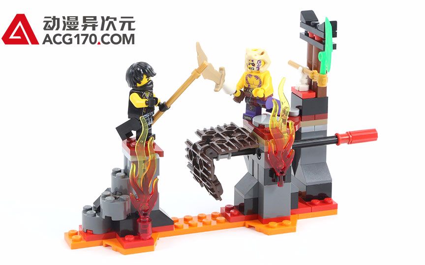 动漫异次元乐高lego幻影忍者70753决战熔岩谷
