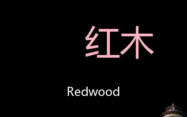 红木 Chinese Pronunciation Redwood哔哩哔哩bilibili