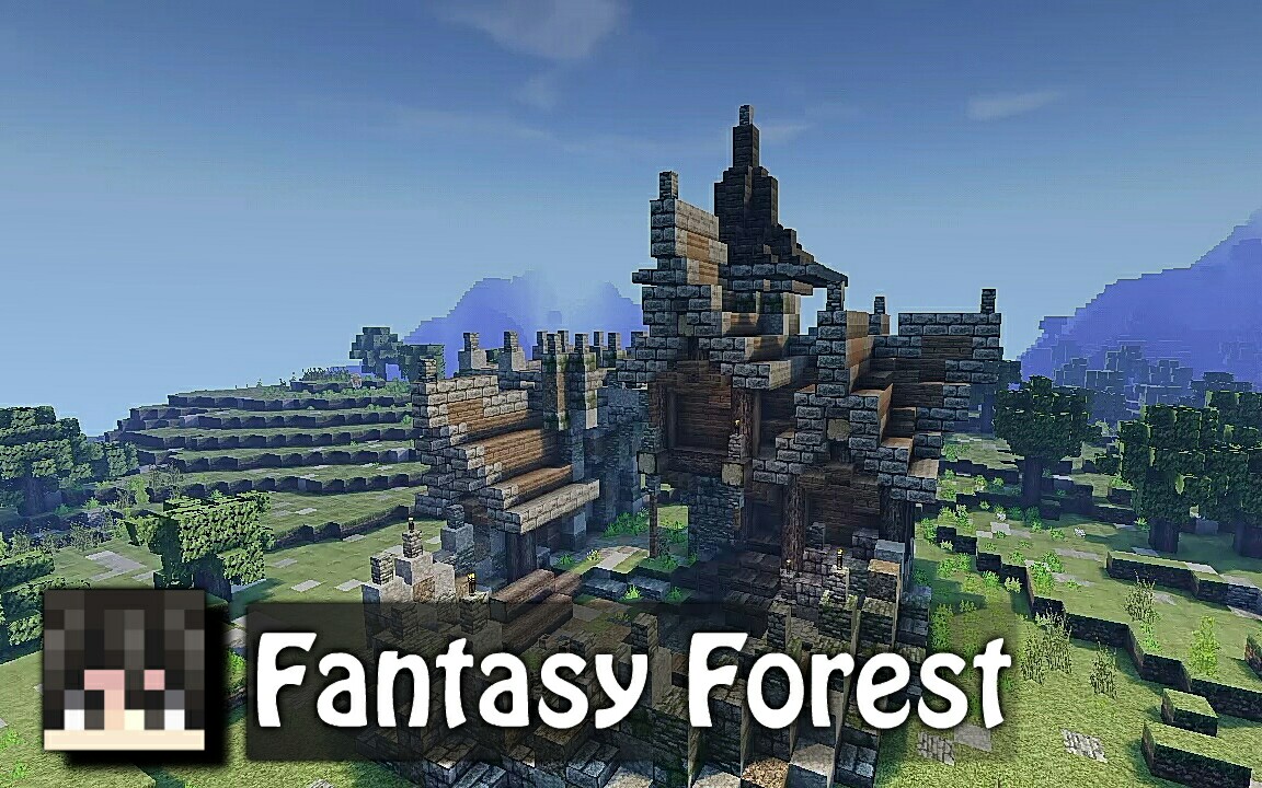 幻想的森林minecraft中世纪庄园建筑教程