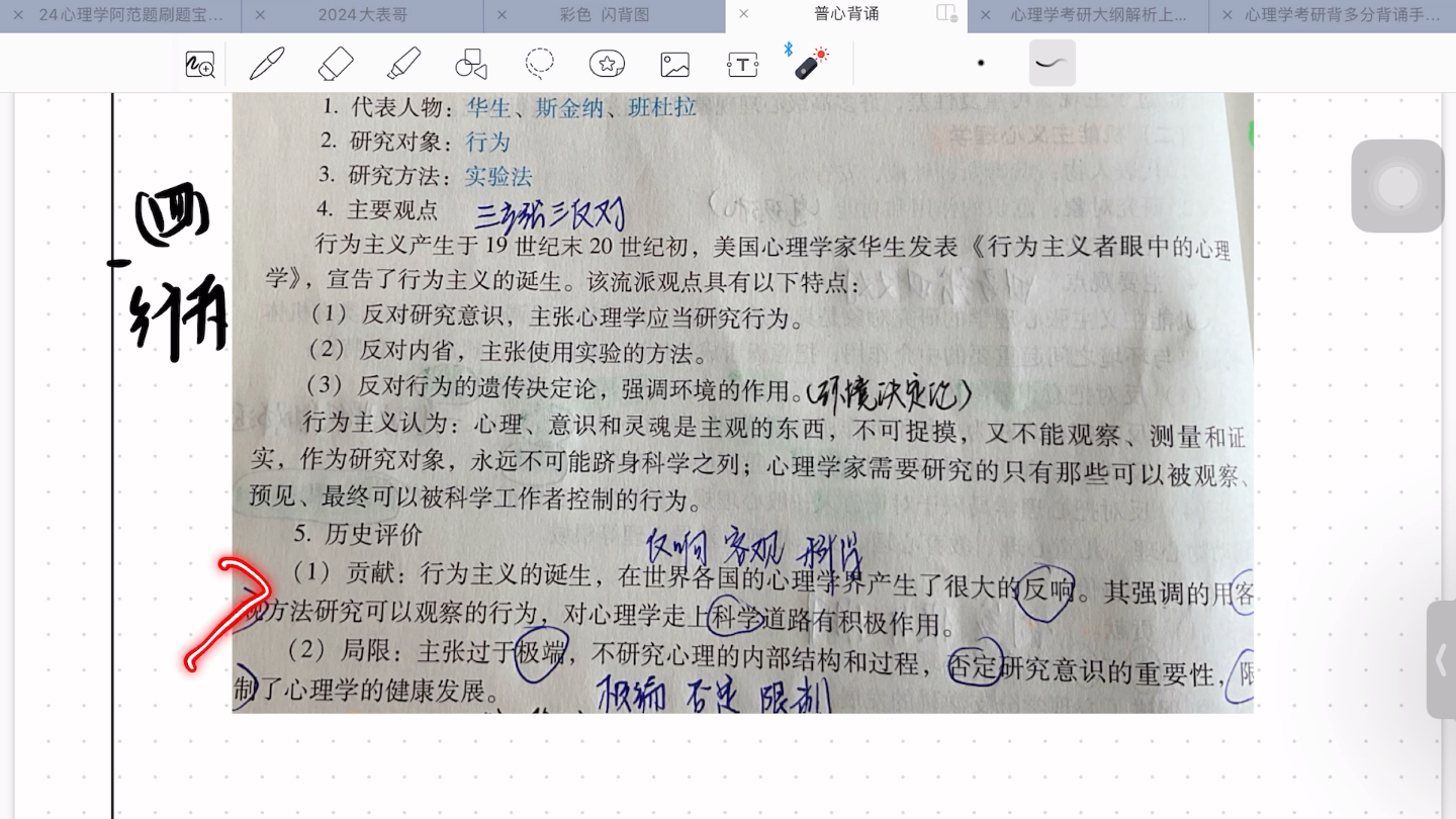 [图]普通心理学考点2:主要心理学流派