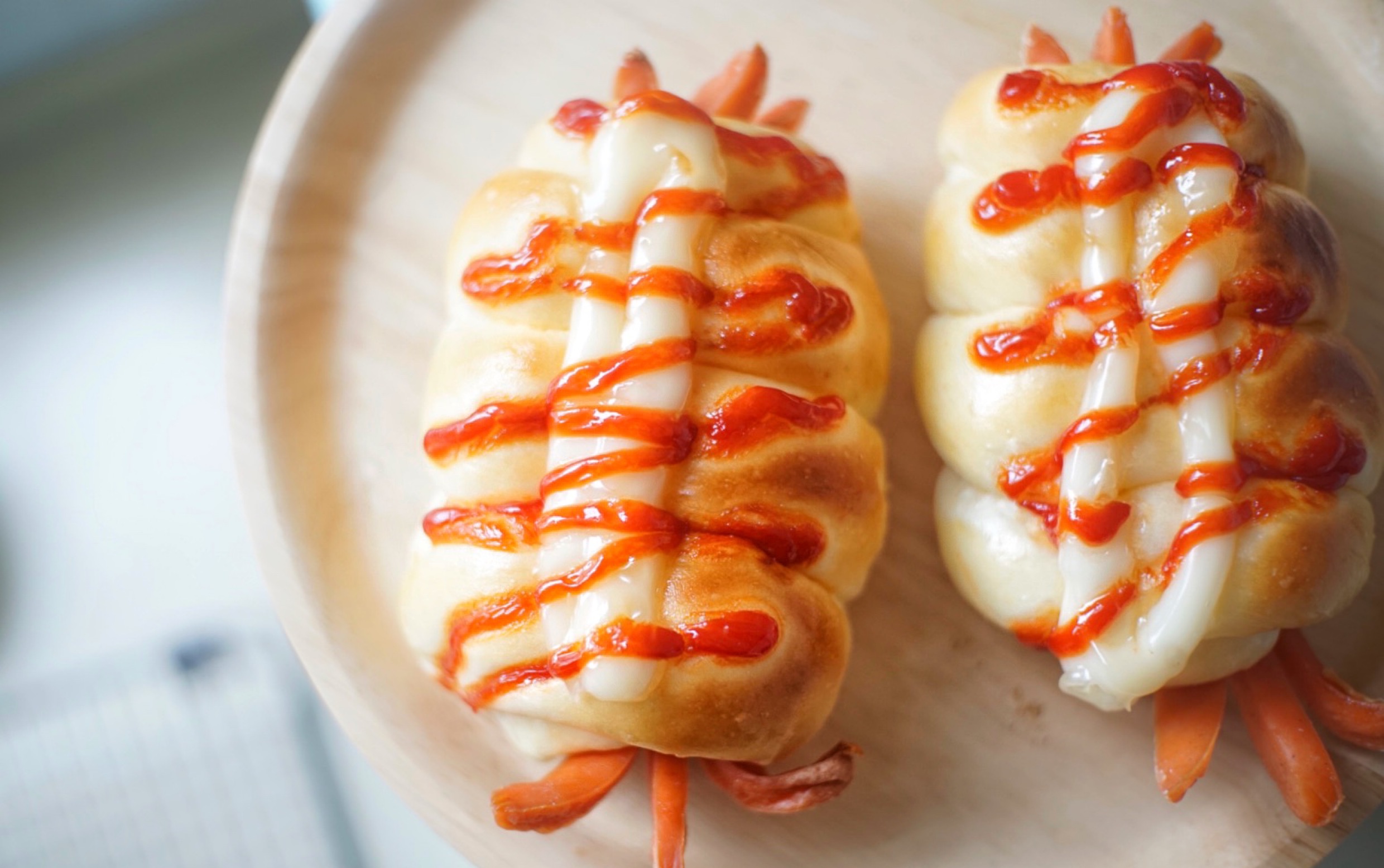 小章鱼卷卷包的成型手法