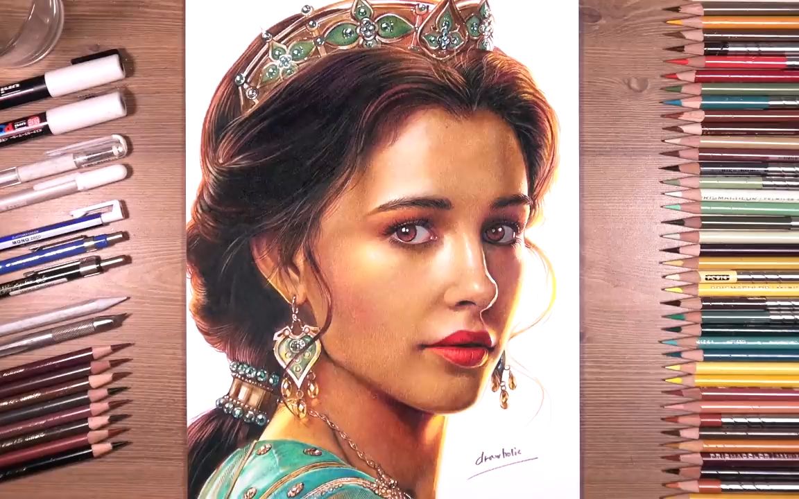 sharingmoment茉莉公主彩铅手绘video