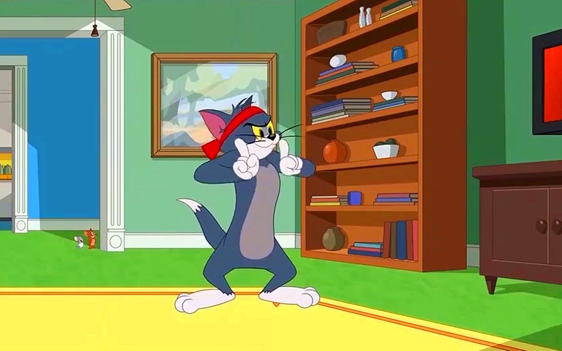 猫和老鼠:当汤姆成为功夫高手,家里的其他成员就遭了殃