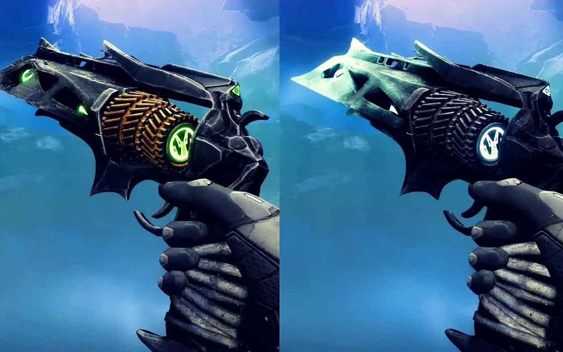 【命运2转载】金枪"荆棘"原皮与金皮"为了吾王"对比