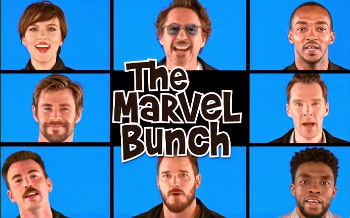 [图]《复仇者联盟3-无限战争》主演合唱 -The Marvel Bunch--