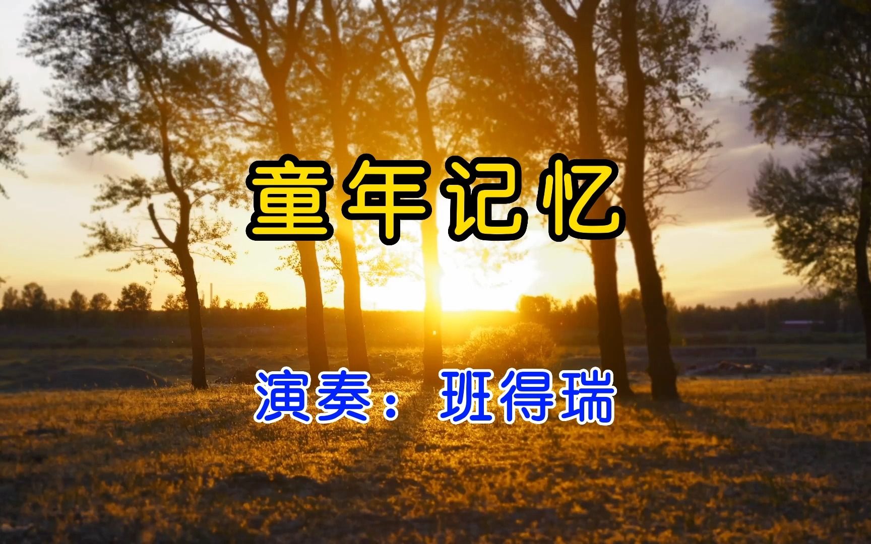 班得瑞一曲《童年记忆》,不禁感叹时光似流水,匆匆而过,无忧无虑的童年让人怀念!哔哩哔哩bilibili