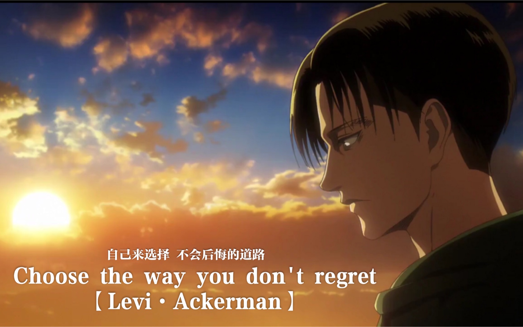 【amv/利威尔·阿克曼】他的眼里是无尽的疲惫和纯粹的温柔_哔哩哔哩