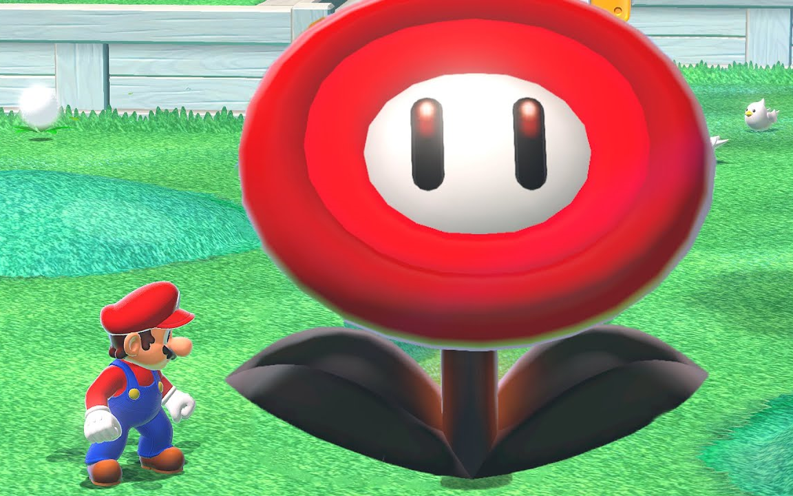 超级马里奥 - 当马里奥吃了究极恶魔之花会发生什么