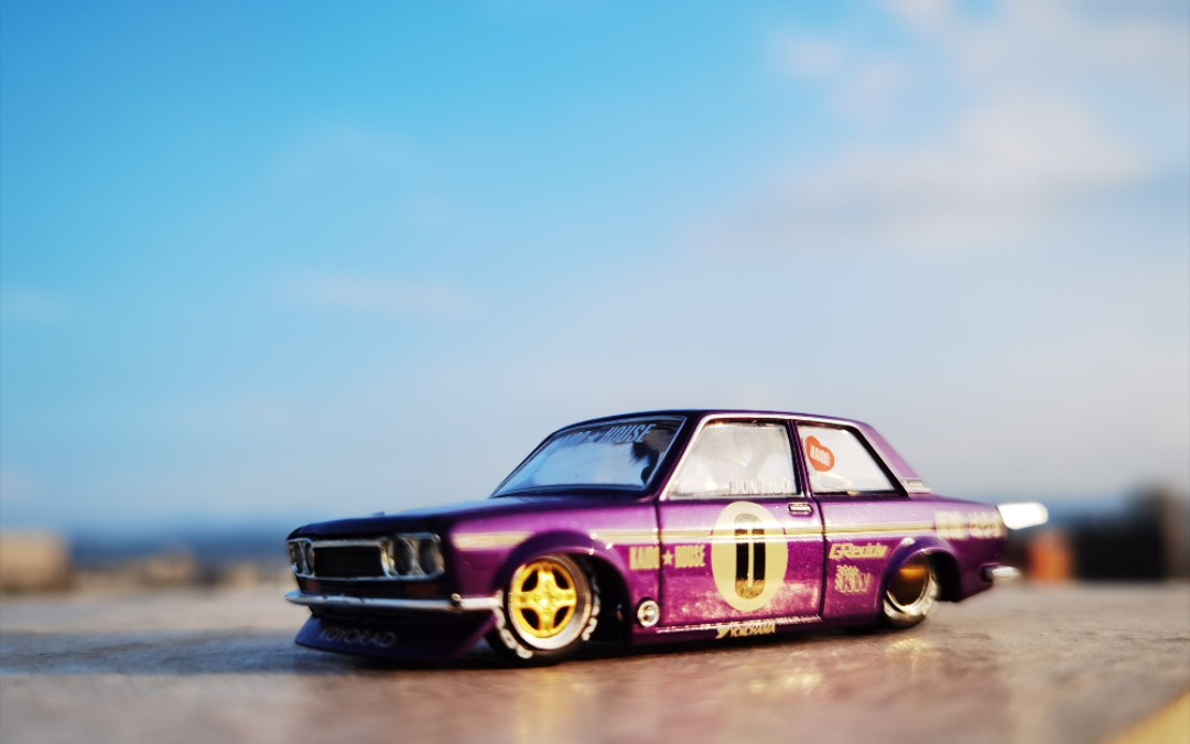 minigt达特桑510与黄昏下的阳光是绝配_哔哩哔哩_bilibili