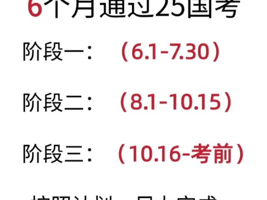 25国考时间预计在十一月底,6月开始差不多6个月时间.要准备的同学尽快投入备考!师图现有国考超全备考资料包,咨询师图任意老师领取.哔哩哔哩...