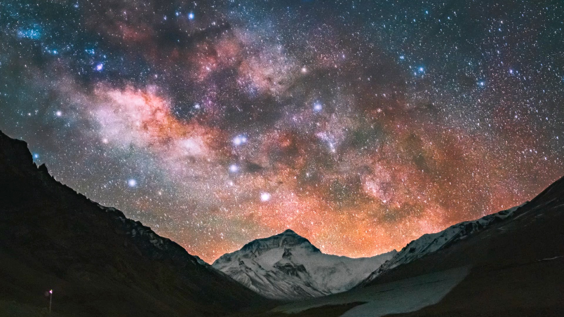 珠穆朗玛峰星空图片图片
