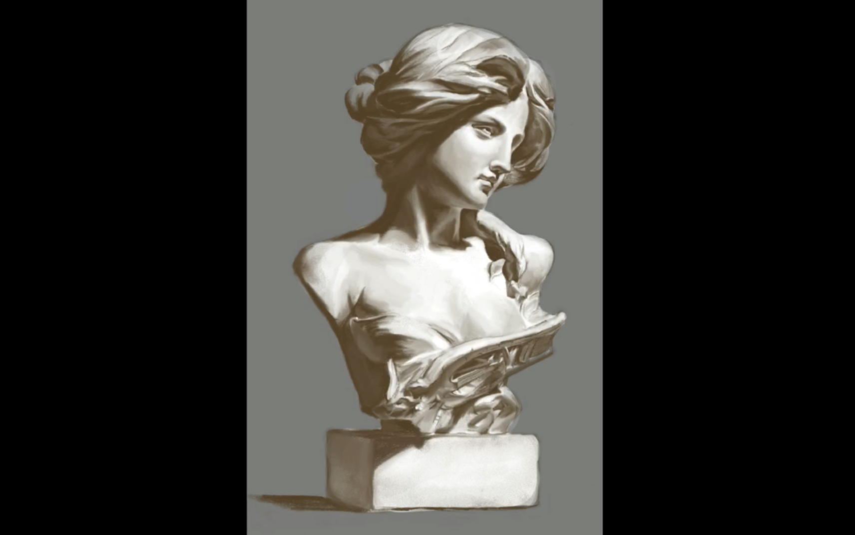 【procreate】琴女石膏像