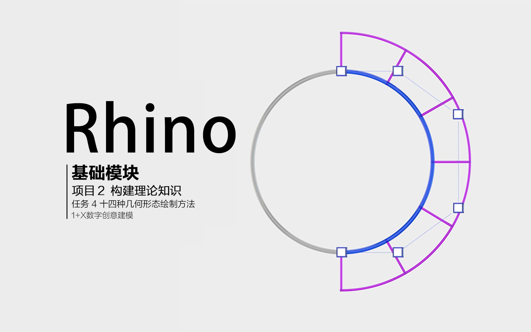 RHINO建模 ⷠ十四种几何形态绘制方法哔哩哔哩bilibili