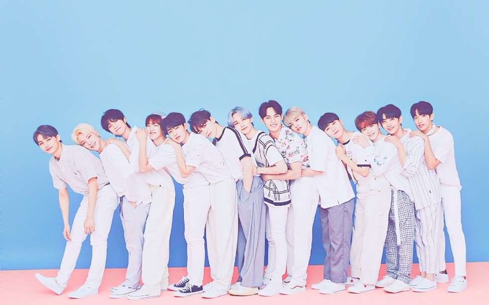 seventeen拆专mini5台版粉蓝粉蓝色可太漂亮了