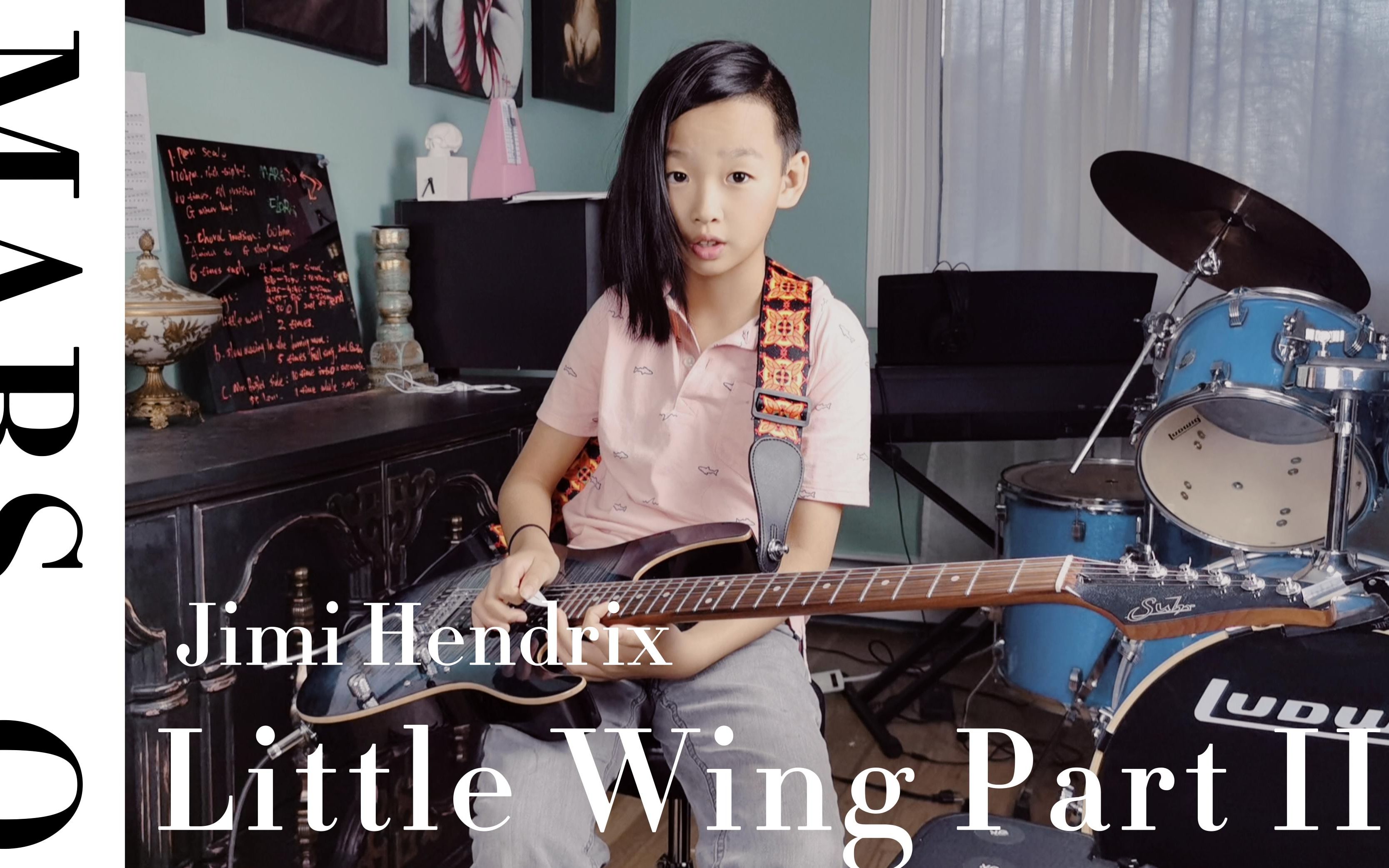 【 Jimi Hendrix 吉米ⷤ𚨥𞷩‡Œ克斯】 Little Wing 第二部 by 9岁吉他手哔哩哔哩bilibili