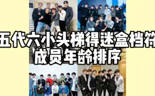 Download Video: 五代六小头年龄排序 梯得迷盒档符 Ateez/The Boyz/Straykids/Treasure/TXT/Enhypen