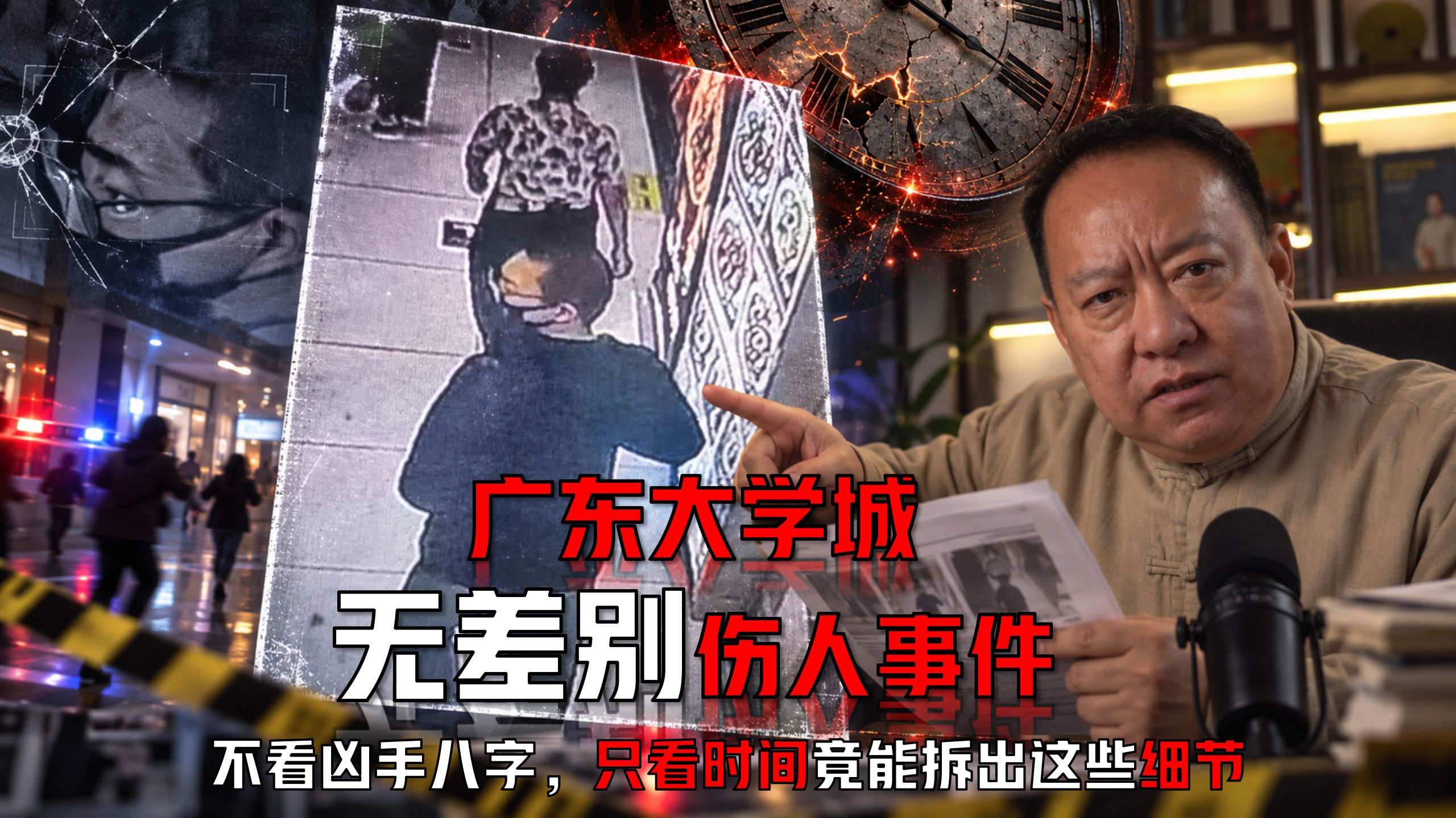 广东大学城无差别伤人事件！不看凶手八字，只看时间竟能拆出这些细节