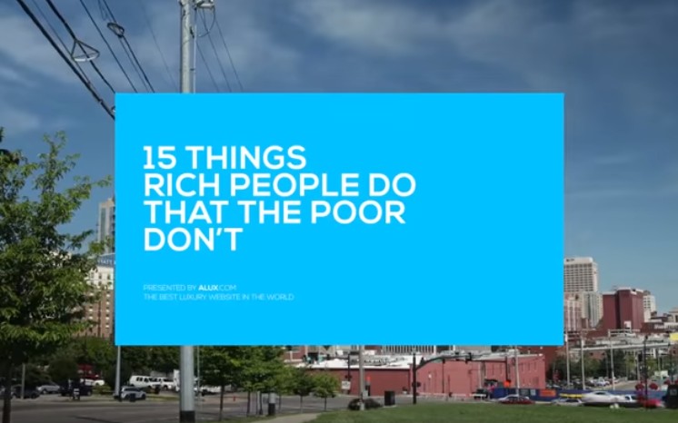 [图]15 Things Rich People Do That The Poor Don’t