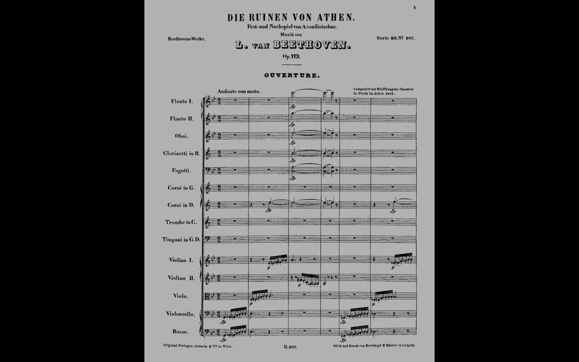 [图]Ludwig van Beethoven -The Ruins of Athens, op. 113