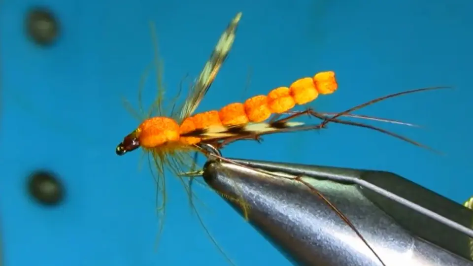 飞蝇毛钩绑制-Spent Mayfly with Wally wing (dry fly)_哔哩哔哩_bilibili