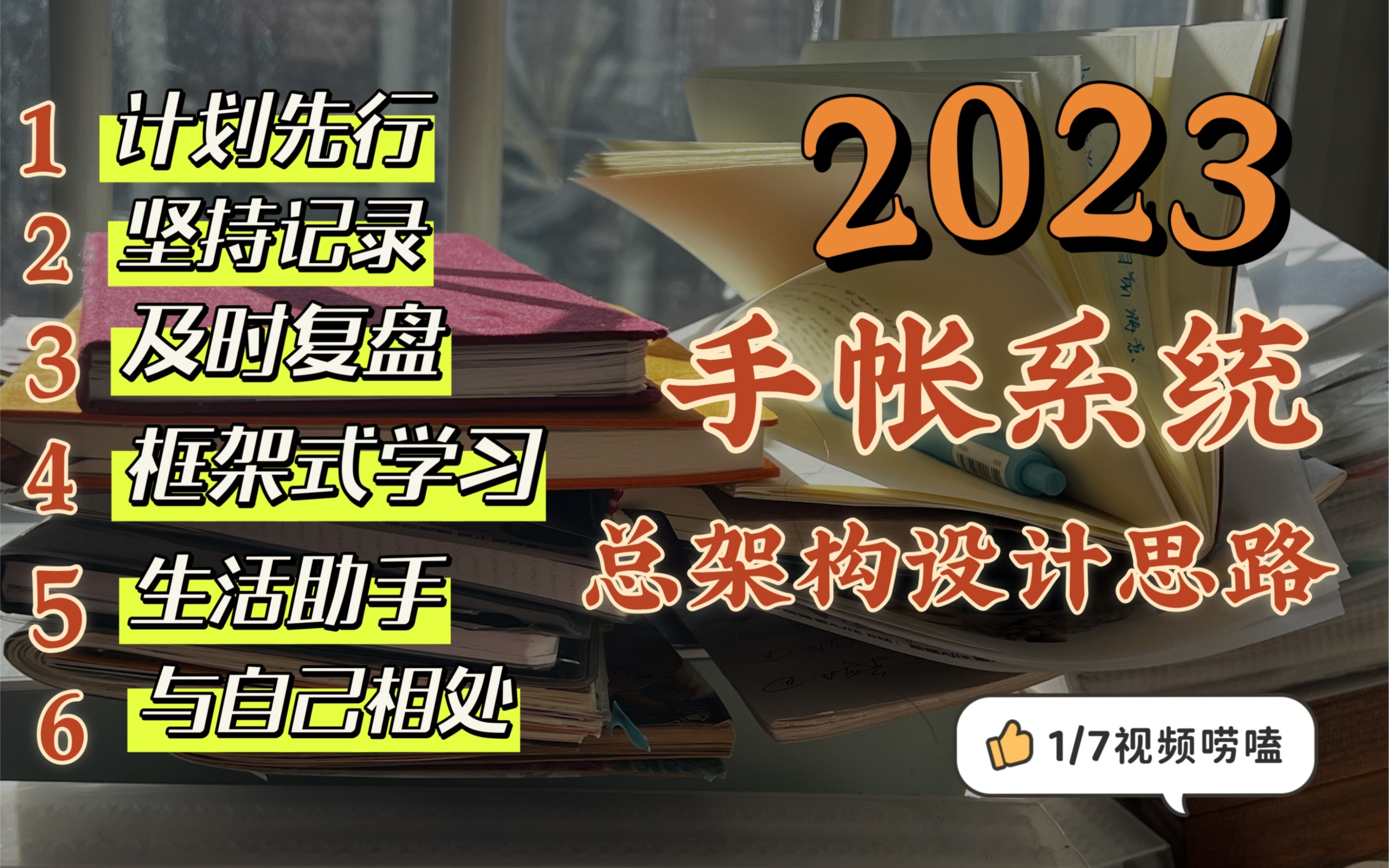 2023手帐体系总架构的设计思路 | 距离元旦刚好还有6天,可以之后每天分享一个模块哔哩哔哩bilibili