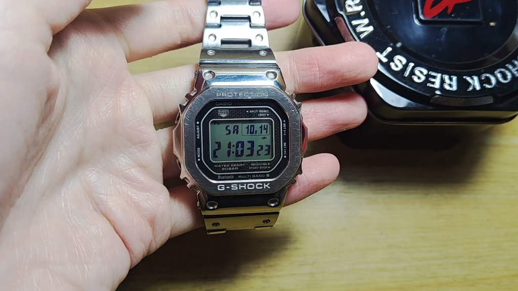 卡西欧小银砖手表