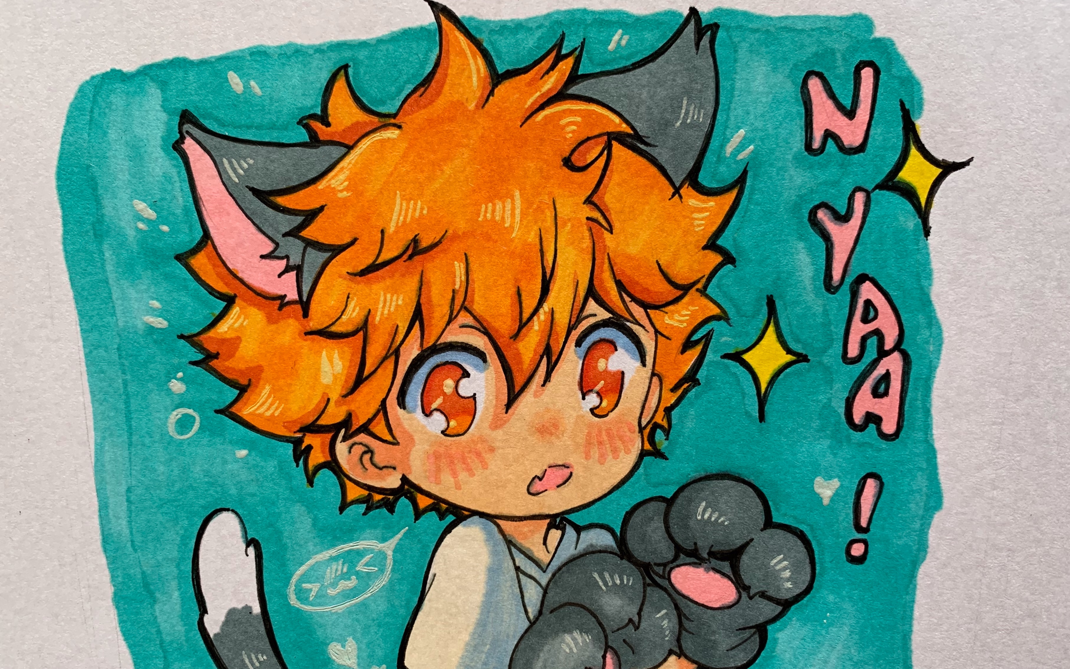 派森艺术动漫课程——马克笔猫耳少年