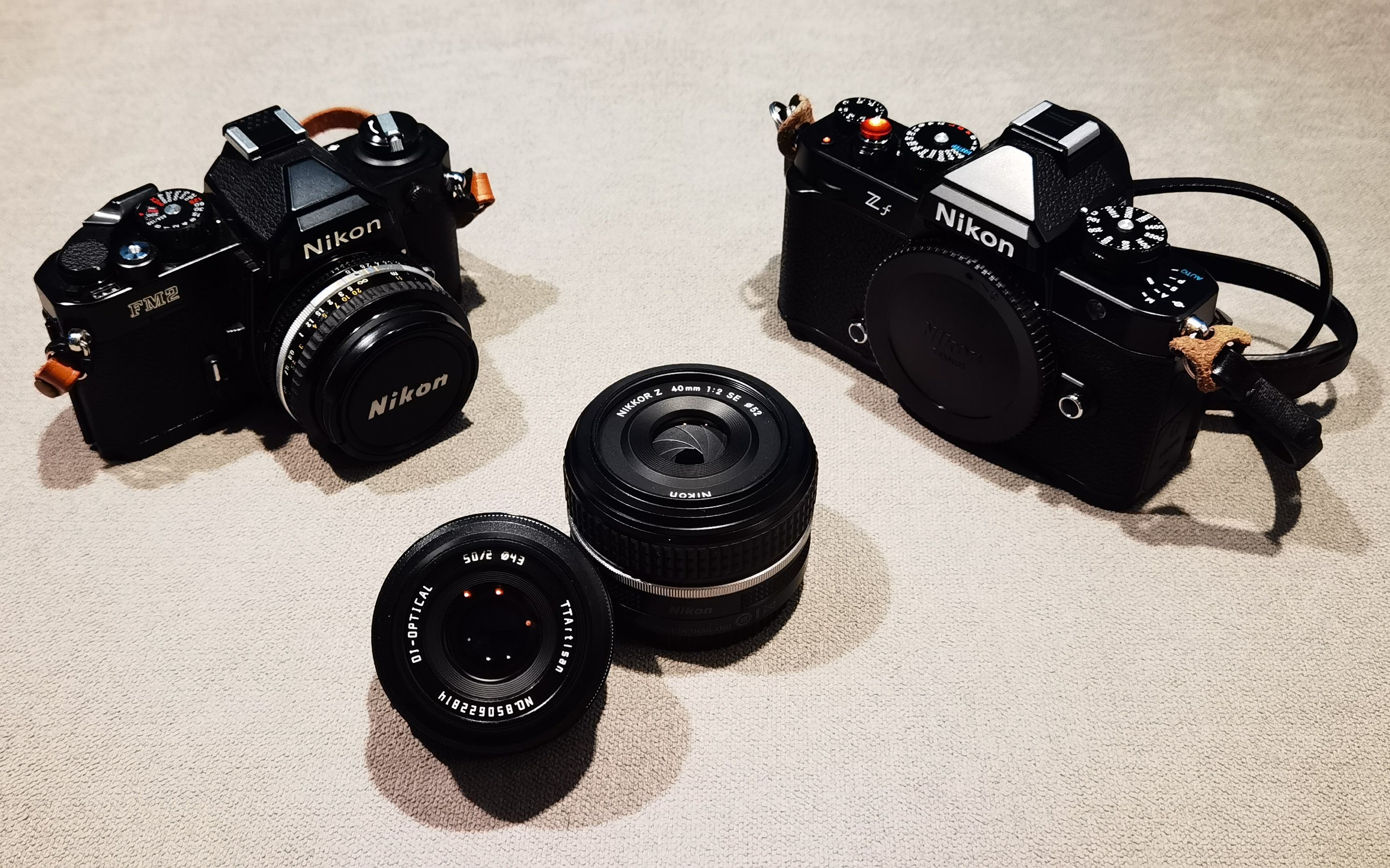 尼康尼克尔40mm f2 对比 铭匠光学50mm f2