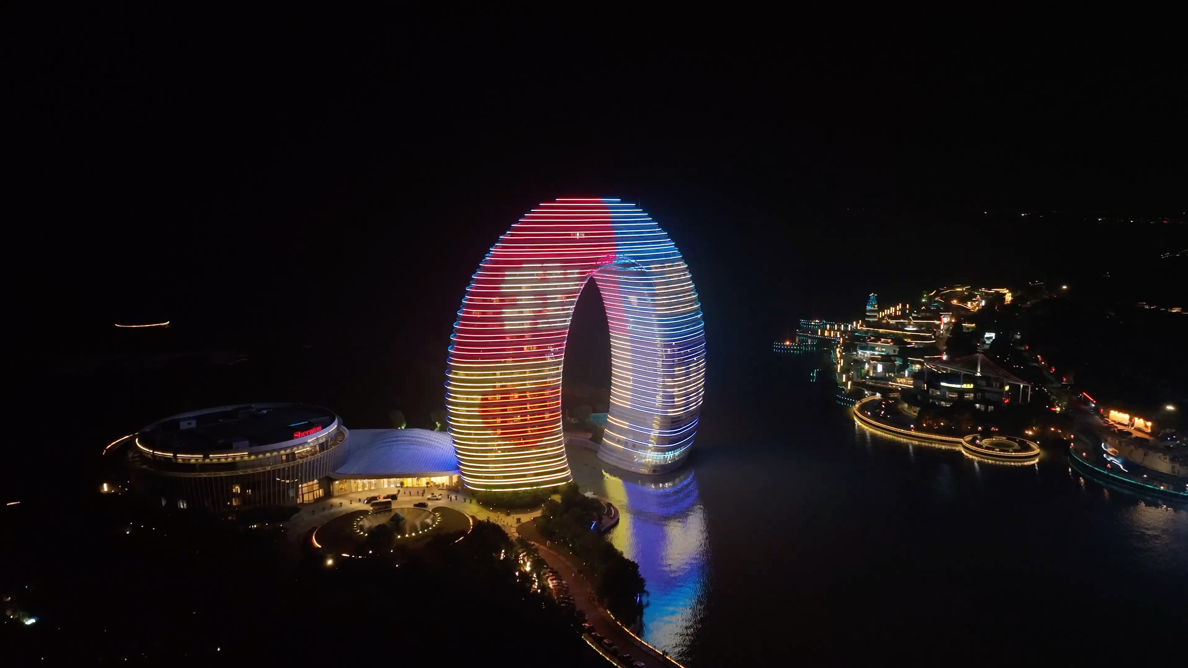 湖州夜景航拍20231014上