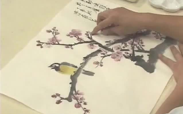 「詹仁左教花鸟画(一)」超美中国风花鸟画学习直播间,让小白体验一小时学会画花鸟画绝佳素材.再来亿遍系列~哔哩哔哩bilibili