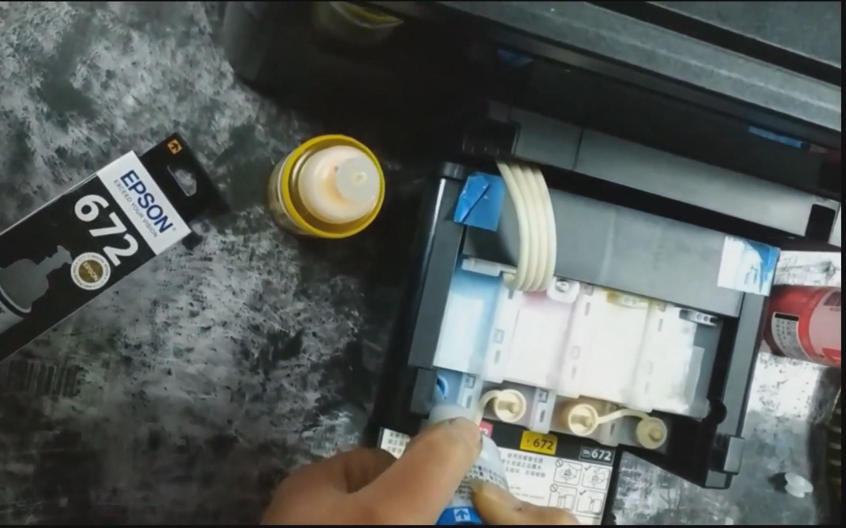 epsonl565如何加墨水动手能力强的来