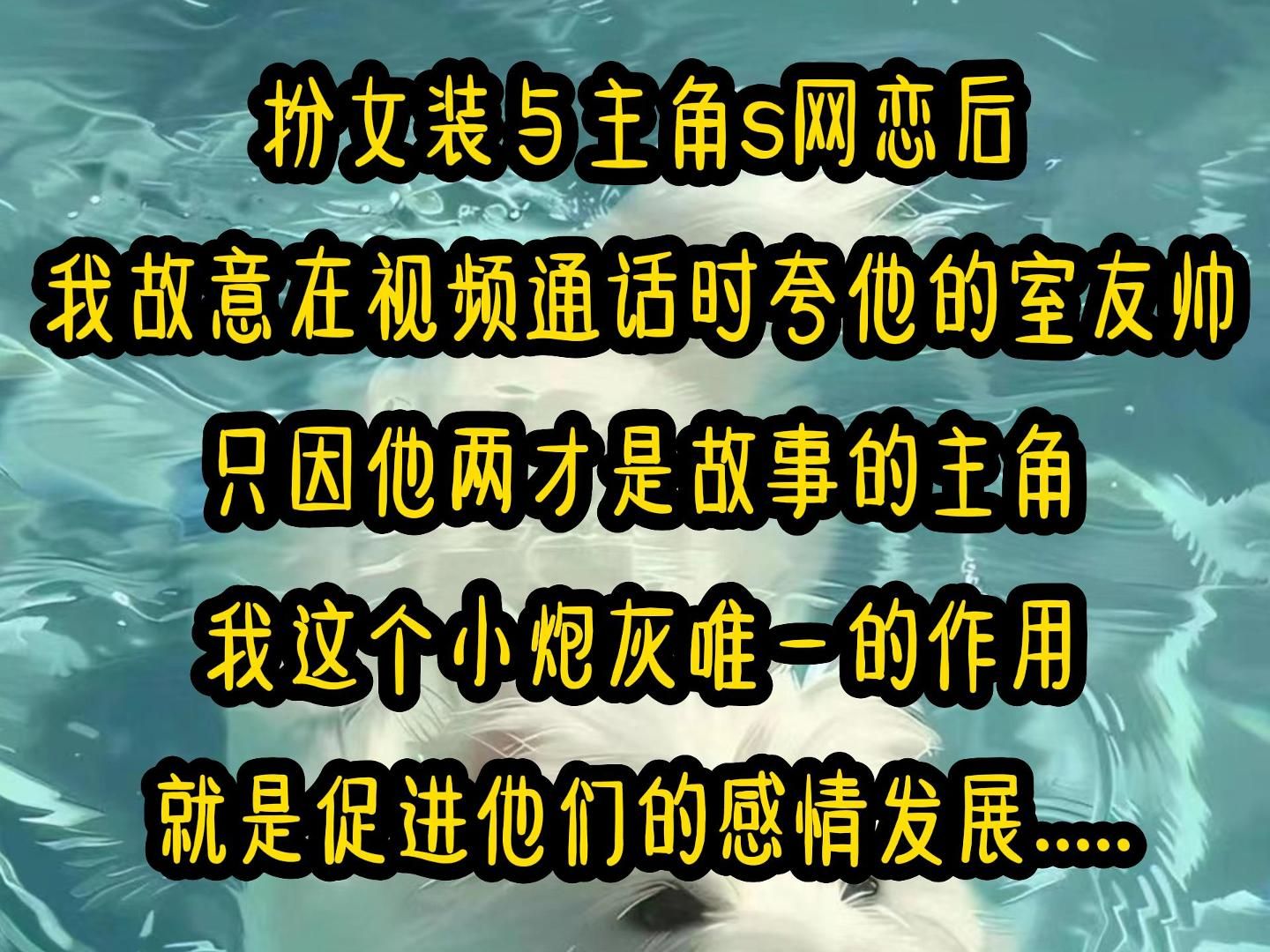 [图]《恋与室友》扮女装与主角s网恋后，我故意在视频通话时夸他的室友帅，只因他俩才是故事的主角，我这个小炮灰唯一的作用，就是促进他们的感情发展.....