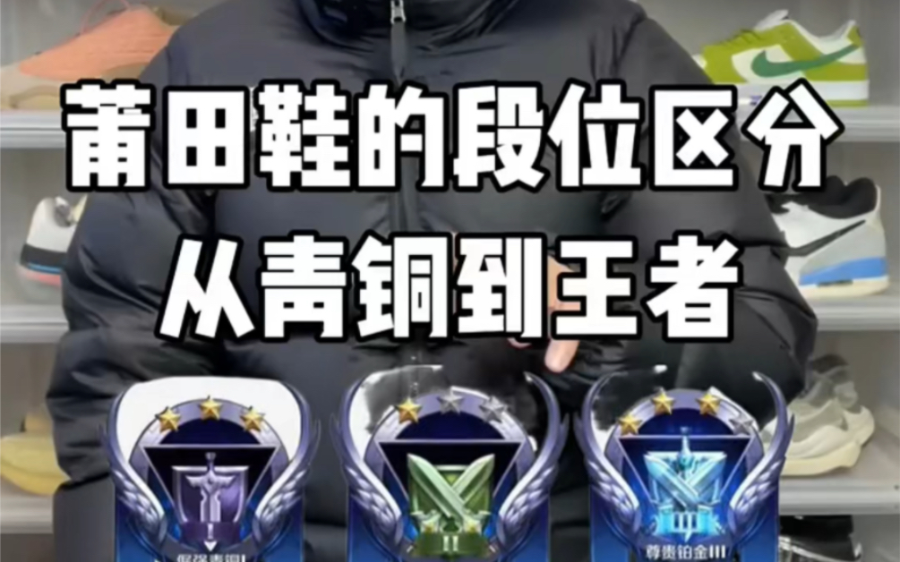 某田鞋的段位等级如何区分