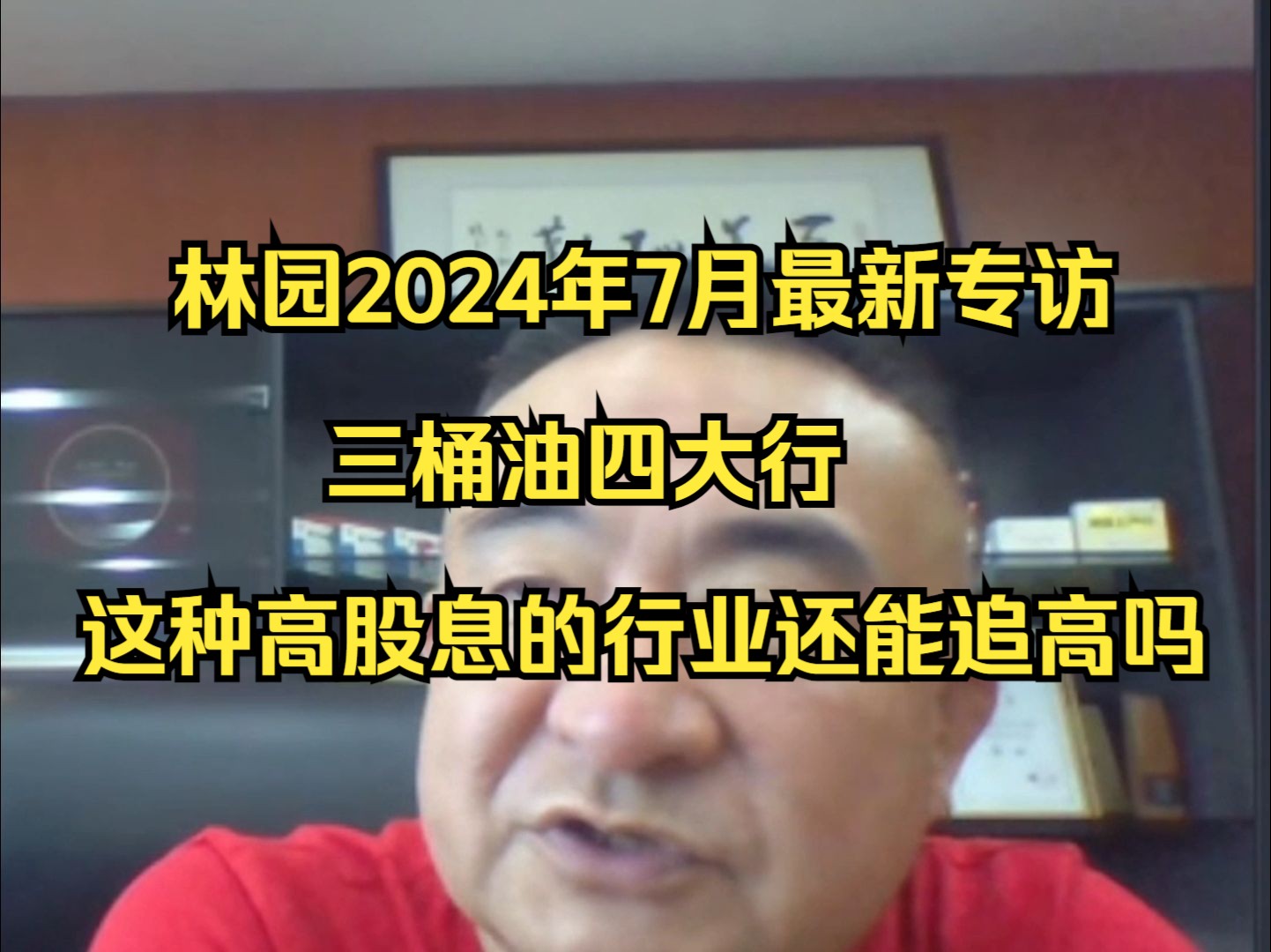 林园2024年7月最新专访:三桶油四大行这种高股息的行业还能追高吗哔哩哔哩bilibili