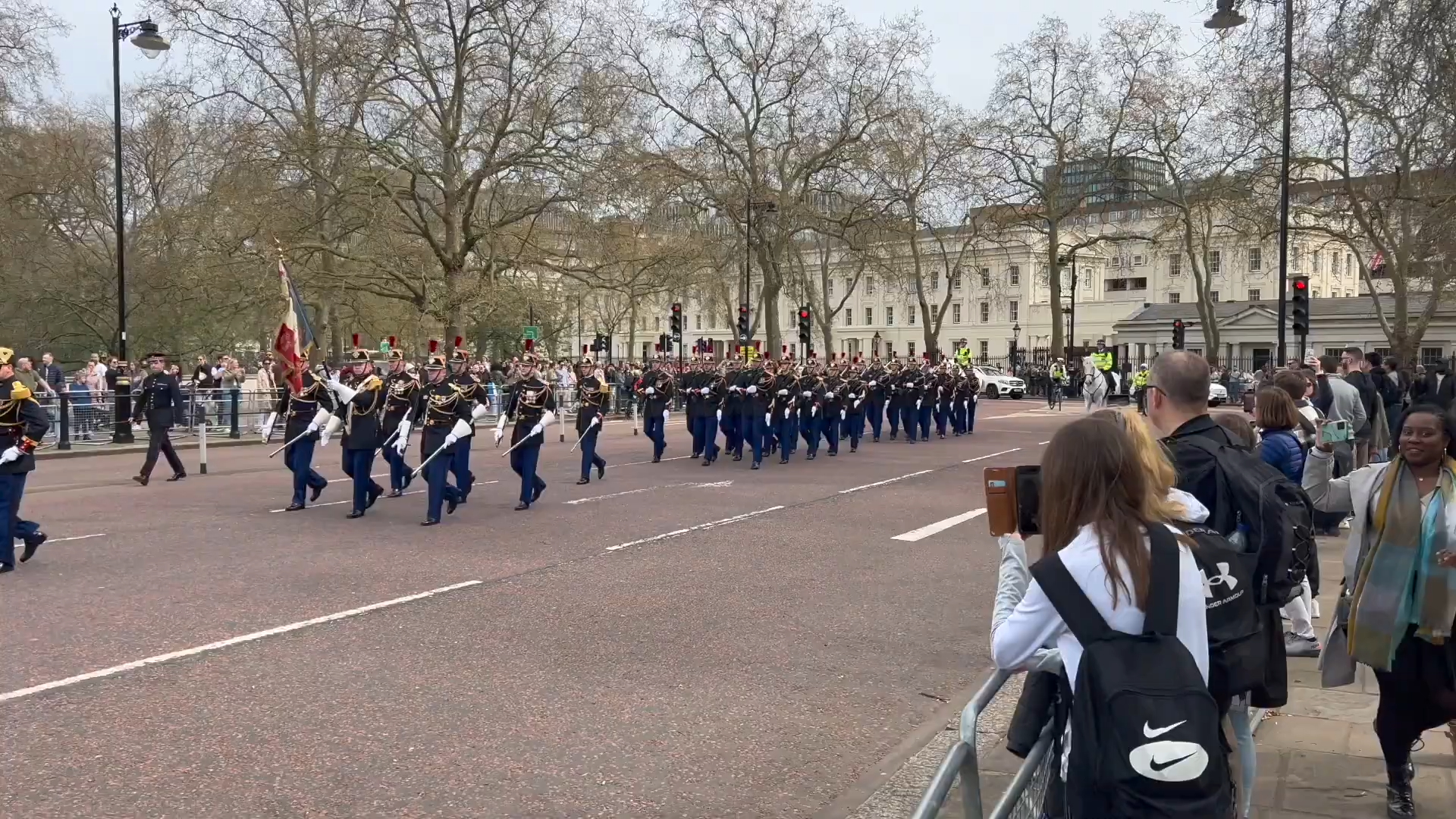 【英法协约120周年】法国共和国卫队参与英国伦敦换岗仪式彩排哔哩哔哩bilibili