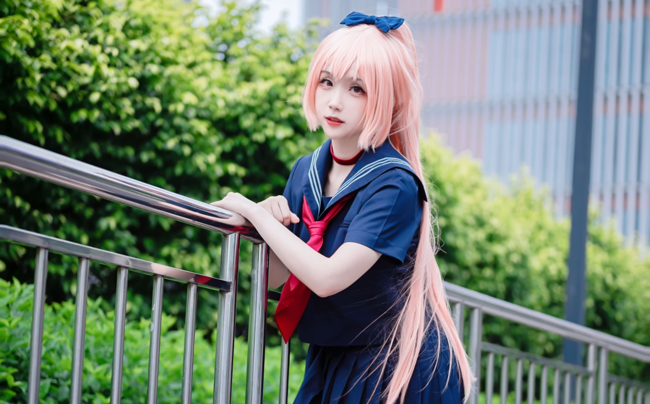 【三国志幻想大陆】孙尚香 jk cosplay 漫展返图